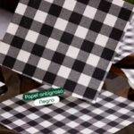 Papel Antigrasa cuadros negros